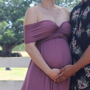 Pink convertible maxi dress